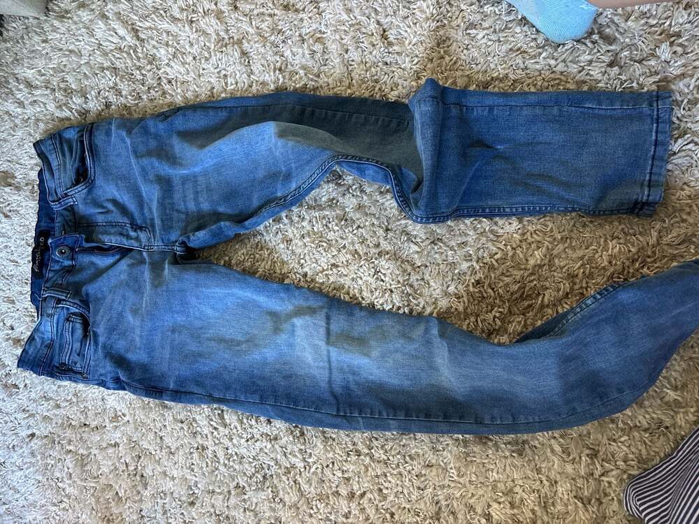 Marc Ecko Cut & Sew Blue Whiskered Denim Jeans Size 30/32(0042)